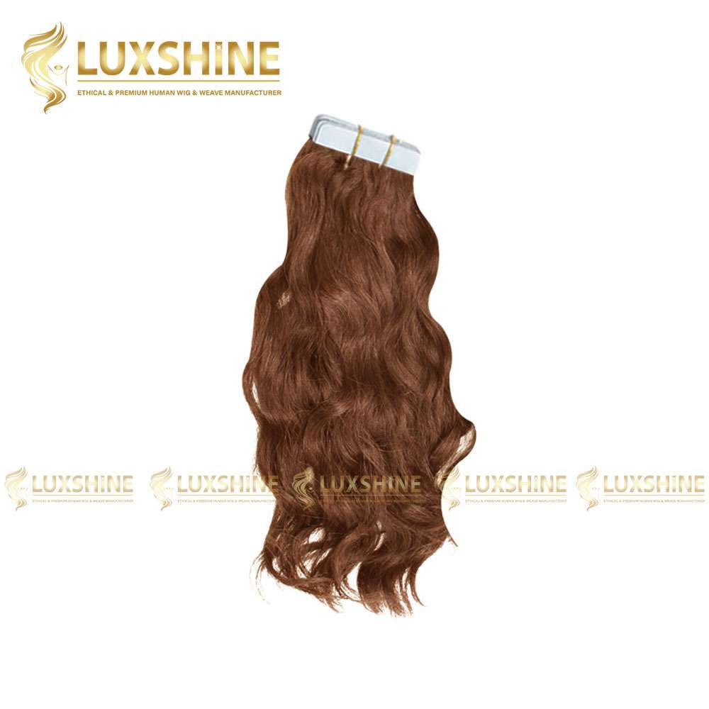 tape in natural wavy light brown luxshinehair 01 2