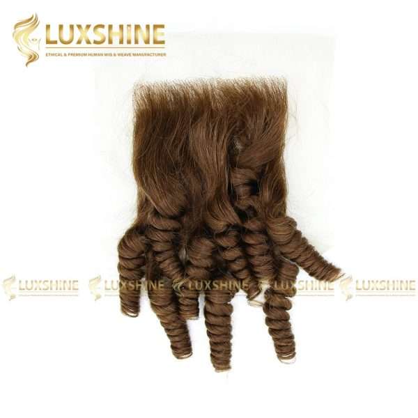 twist curly light brown lace closure luxshinehair 01