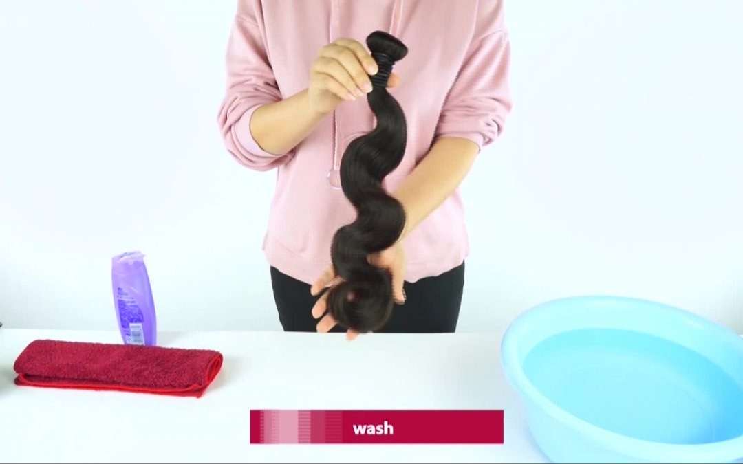 wash weave hair before installing